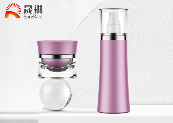 Kosmetische Gesichtswasser-Flasche der Pumpen-EDM und Cremetiegel-doppel-wandige acrylsauertaille